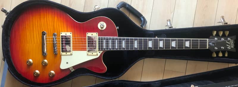 Custom 77 London's Burning CS3 Cherry Burst (Korean Les Paul copy) image 1