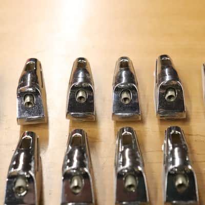Remo Chrome Tom Drum Lugs 16pk Vintage 1980's image 10