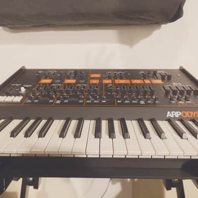 Korg ARP Odyssey Rev3 37-Slim Key Duophonic Analog Synthesizer 2015 - Present - Black/Orange image 2