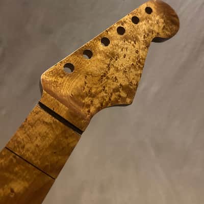 EXTREMELY RARE QUARTERSAWN ROASTED BIRDSEYE STRAT GUITAR NECK FITS FENDER & WARMOTH image 1