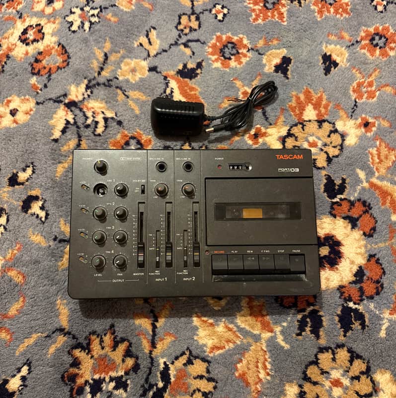 TASCAM Porta 03 Ministudio 4-Track Cassette Recorder 1990s - Gray