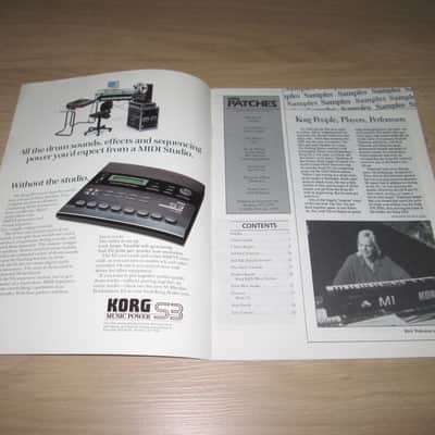 Korg Patches Magazine's - 1988 (Vol.4 nr.2) and 1990 (Vol.6 nr.1) - Original Vintage Synthesizer Brochure/Catalog image 9