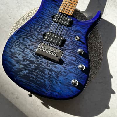 Ernie Ball Music Man JP15 - INSANE Blueberry Quilt image 3