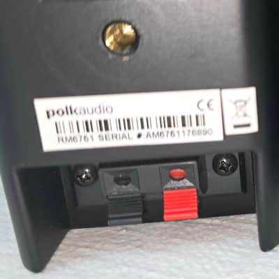 Polk RM-6751 Bookshelf Speakers & RM6752 Center Speaker - Black image 4