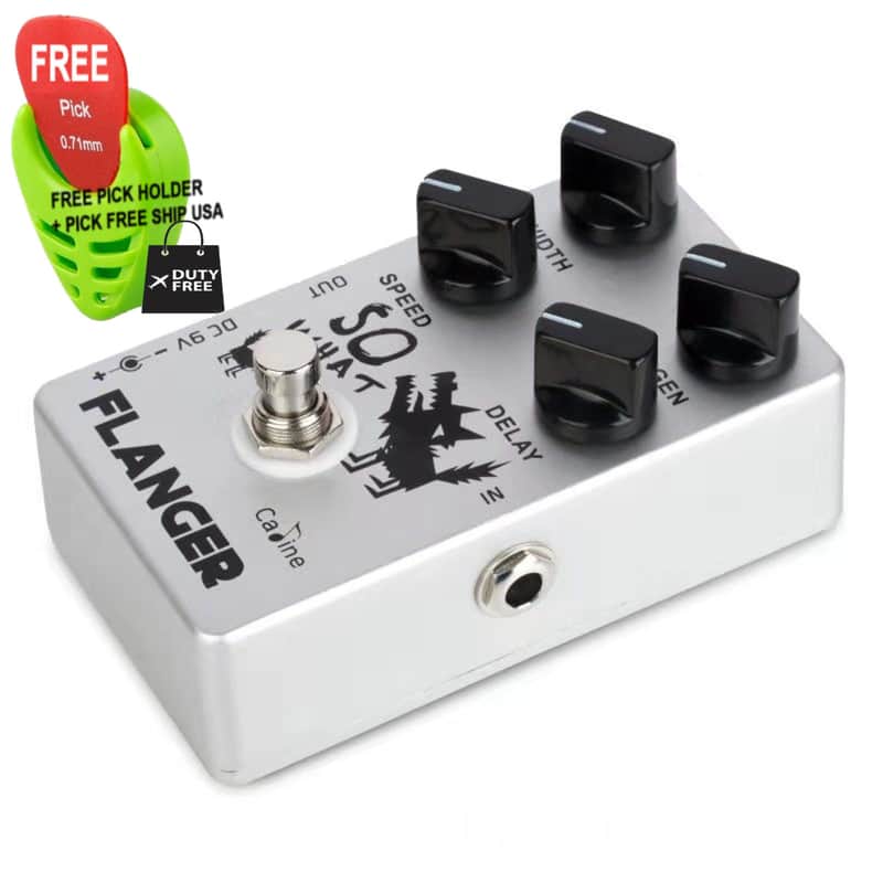 Caline CP-66 Flanger Guitar Effect Pedal True Bypass, FREE PICK + HOLDER+ FREE SHIP USA image 1