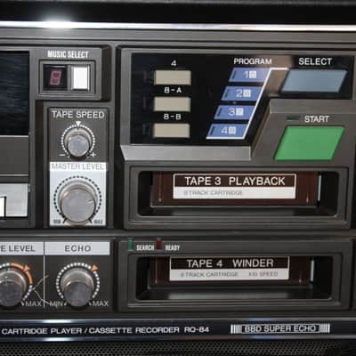 Vintage 70’s Panasonic RQ-84 Karaoke 8 Track & Cassette Tape Player TESTED!!! image 4