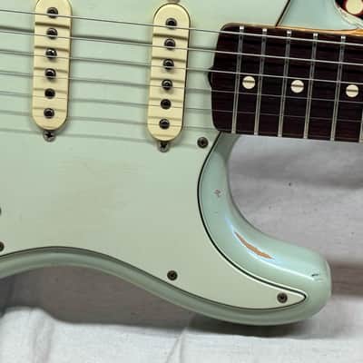 Fender USA Custom Shop Limited Edition WW10-'59 Wildwood 10-59 Stratocaster Relic Guitar with Case 2008 - Faded Sonic Blue / Brazilian Rosewood fingerboard image 7