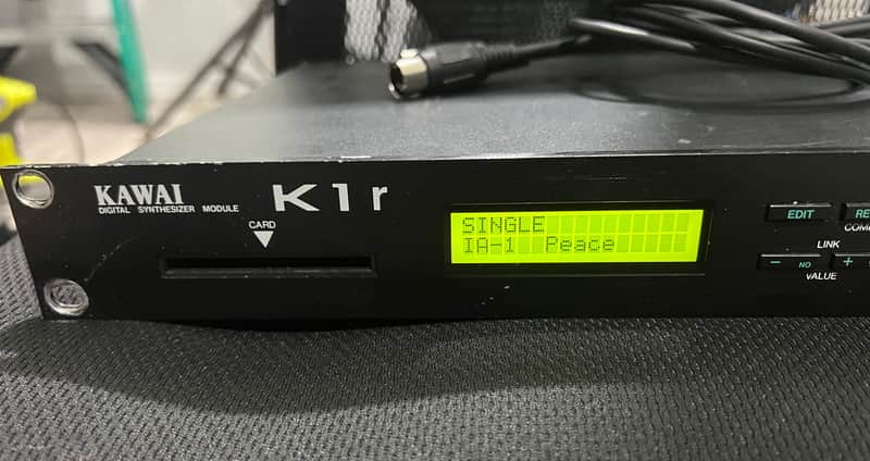 Kawai K1R Rackmount Digital Synthesizer Synth Module with Og Power supply & midi cables image 1