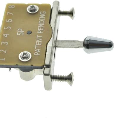 Heavy Duty 5 Way Guitar Pickup Lever Guitar Pickup Selector Switch for Strat Tele with Plastic Chrome Tip image 3