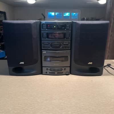 JVC UX-A4 Micro Stereo System Cassette CD Radio AUX Extremely Rare Tested Works image 2