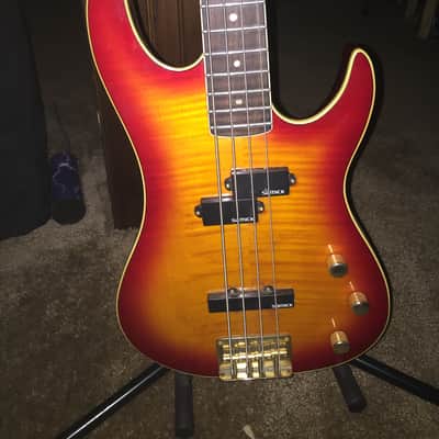 Samick Valley Arts Pro bass mid 90's Cherryburst image 1