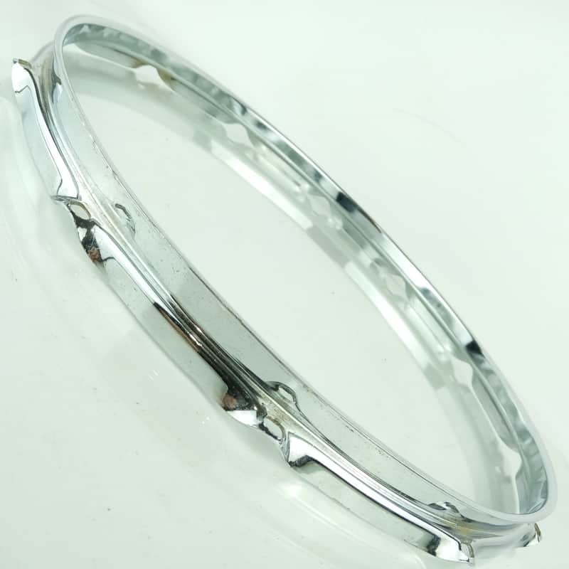 Ludwig 15"80s 12-Lug 1.6mm Batter Marching Snare Drum Rim/Hoop Triple Flange USA image 1