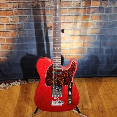 T-Style Partscaster - Red Crackle Body, Squier(?) Neck, Sanchez Alnico 5 Pickups image 1