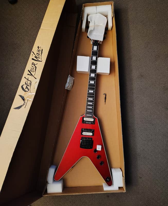 Dean V Select 24 Kahler 2021 - Metallic Red Satin image 1