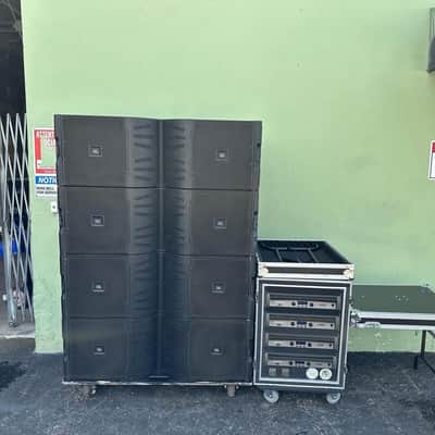 (4) JBL VTX-V25-11 LINE ARRAY W/ TRANSPORT CART AND CROWN AMP RACK (THS) image 22