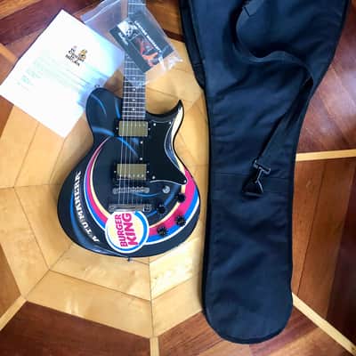 RARE CUSTOM MADE #1 of 12 Made Washburn WI-64 Burger King Solid Electric Guitar w/ Kases Gig Bag  CASE image 2