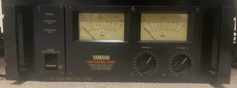 Yamaha PC2002M power amplifier & Auratone 5c Super Sound Cubes (Pair) monitors with Isoacoustics Stands image 1