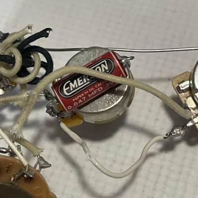 2000's MIM Fender Mexican Standard Stratocaster Guitar Upgraded Electronics Wiring Harness Emerson Capacitor image 10