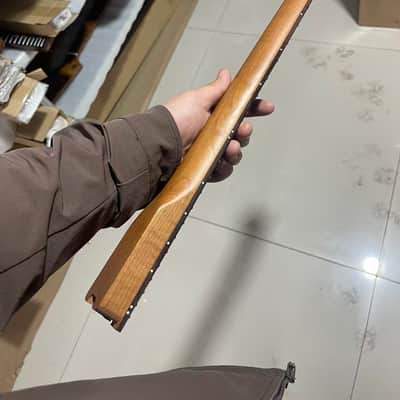 1 Headless ss 24frets roasted maple electric guitar neck Rosewood fingerboard C contour 25.5 spoke truss rod image 5