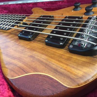 Beautiful Wal MK3 6-String Bass - Shedua Facings, Mahogany core, Indian Ebony fretboard - NICE! image 2