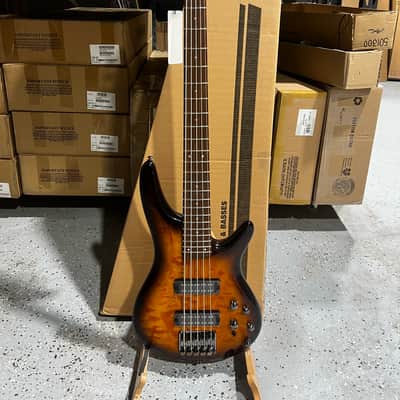 Ibanez Standard SR405E 5-string Bass Guitar - Dragon Eye Burst image 1