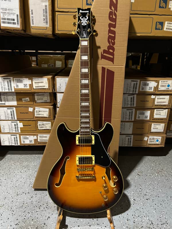 Ibanez JSM10EM John Scofield Signature Semi-Hollowbody Electric Guitar - 2-Tone Burst image 1