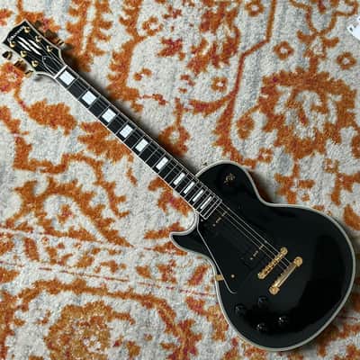 Edwards E-LP-130CD/P Left Handed Black w/ Seymour Duncan P-90's - Made in Japan image 2