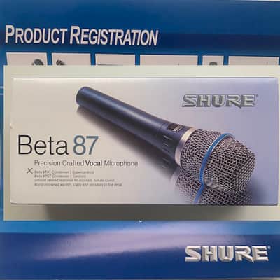 Shure BETA 87A Supercardioid Dynamic Mirophone - Present - Blue image 1