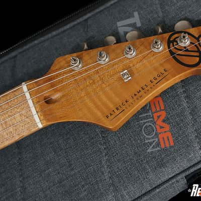 Patrick James Eggle Guitars Oz-T Tele in Torched Butterscotch w/ Roasted Flame Maple Neck image 13