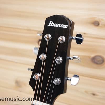 Ibanez AAD77CE-TKS Advanced Acoustic - Transparent Black Sunburst High Gloss image 12