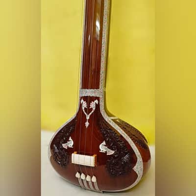 Shreeom Handicraft Female Tanpura Indian teak Wooden Female Tanpura Musical Instruments Standard Tuning Amazing Sound Gift For Professional Player and Beginners image 2