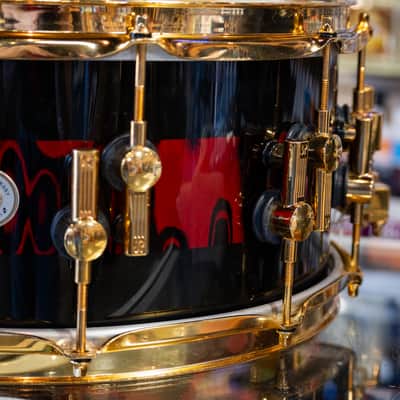 Sonor SQ2 Snare - Red Tribal Stripe image 3