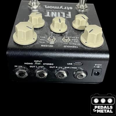 Strymon Flint Reverb and Tremolo V2 2012 - 2022 - Black with White Knobs - X17291 image 3