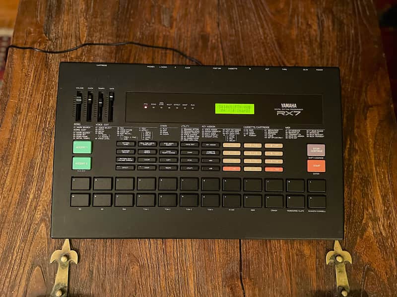 Yamaha RX7 Digital Rhythm Programmer 1987 - Black image 1
