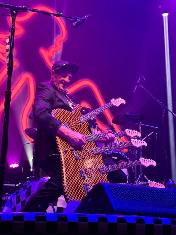 Five Neck Guitar -Checkered -Signed Rick Neilsen image 1