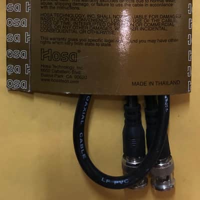 Hosa BNC-59-103 BNC to Same 75-Ohm Coaxial Cable - 3' - Black image 4