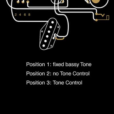 General Vintage Tone® Pre-Wired Harness Electronics for Telecaster® “Esquire ® ” Phone book capacitors image 6