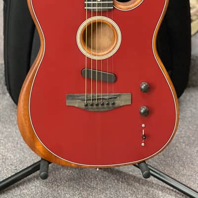 2023 Fender American Acoustasonic Telecaster - Crimson Red image 2