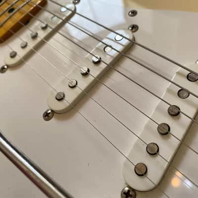 RARE LEFTY! 2004 Fender ST68-JH Left Handed Jimi Hendrix Strat - Crafted in Japan - Maple Cap Board / USA Texas Special Pickups image 12