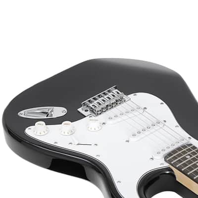39 Inch Electric Guitar Full Size Starter Kit w/ 10W Amp Beginner-Friendly Black image 5