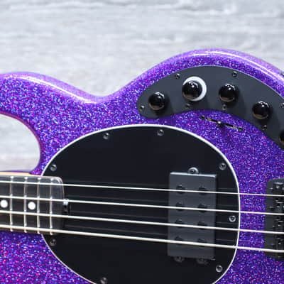 Ernie Ball Music Man DarkRay Bass Plasma Purple 4-String Electric Bass w/Case image 4