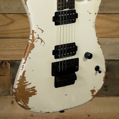 Charvel Pro-Mod Relic San Dimas Style 1 HH Electric Guitar Weathered White w/ Gigbag image 1