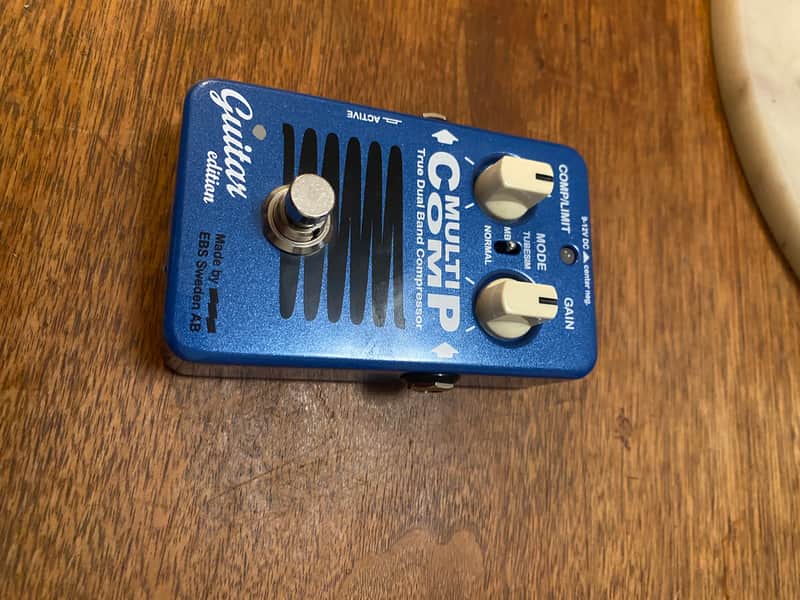 EBS MultiComp Guitar Edition True Dual Band Compressor Pedal 2010s - Blue image 1