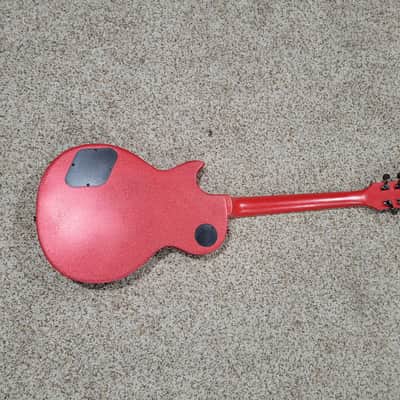 Jim Cat Les Paul Style 2022 - Scarlet Red Glitter image 5