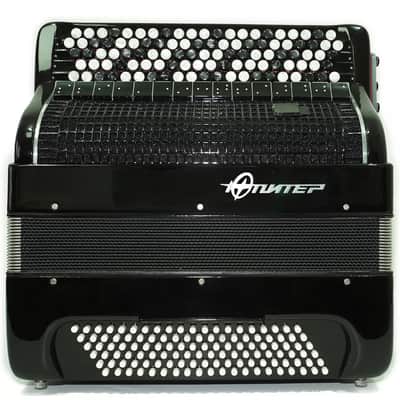 Jupiter Lux Button Accordion 120 Bass 5 Row Concert Bayan B Griff Double Cassotto Converter Free Bass and Stradella, 2691 image 4