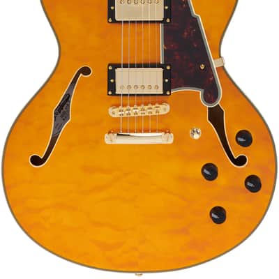D'Angelico Excel DC XT Vintage Natural Quilt w/Case image 1