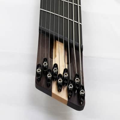 Agile 9 String Fan Fret Headless Guitar CHIRAL NIRVANA 92528 RL MOD SS Oceanburst Flame image 4