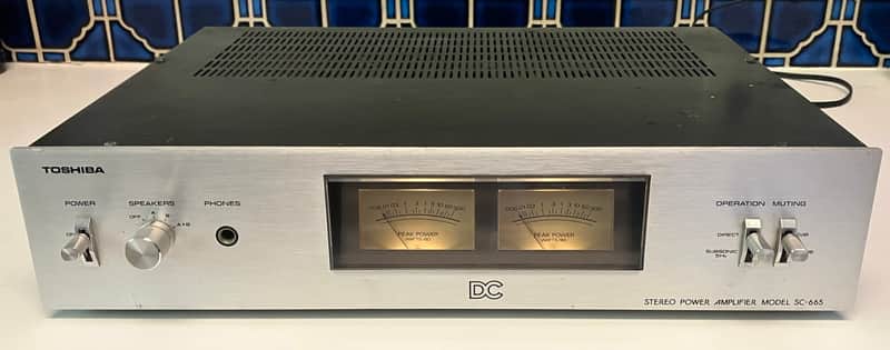 Toshiba SC-665 Solid State Power Amplifier 65W/Ch.