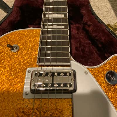 Gretsch G6129T-89 Vintage Select '89 Sparkle Jet with Gretsch Hardshell Case and all Case Candy 2025 Model in Gold Sparkle image 4