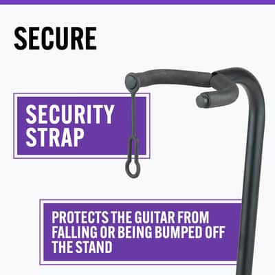 On-Stage XCG4 Black Tripod Guitar Stand, Single image 5
